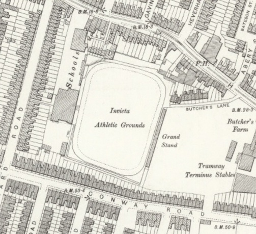 London - Plumstead Invicta Ground : Map credit National Library of Scotland